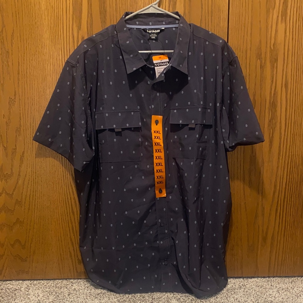 Columbia Men's Charcoal Casual Button-Down Shirt